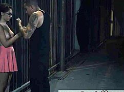 Tall guy dominates short teen