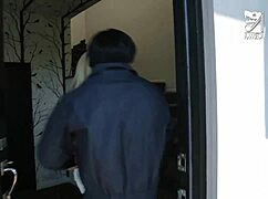 Mexican Beauty with Big Tits and Ass Enjoys Cable Guy's Visit