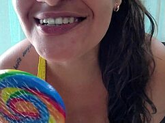 i'll suck your cock just like i sucked that lollipop, latina style