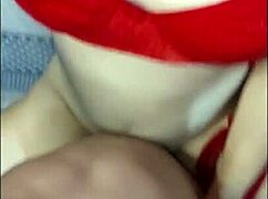 Why is the white girl in red lingerie moaning so hot?