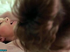 Pretty Russian Couple Engages In Blowjob And Softcore Making Love Scene.