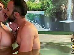 Fucking Stranger in Jacuzzi Outdoors