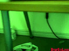 Teen stepsister gets banged with blowjob and cum in mouth.