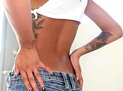 Lil Franki, just 90lb, takes on a huge cock in POV. First time, no hands, swallows cum! 😲