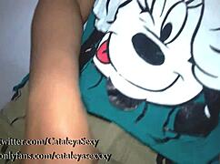 Latina teen teases pussy and sucks dick for followers