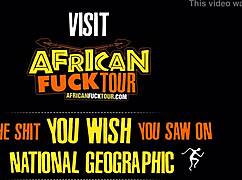 Ebony wife tit fuck deep throat and pov sex