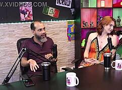 I See Reh Queen And Kstro In Sheer Red Lingerie Giving Pleasure