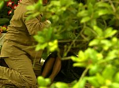 Naughty Couple Role-Plays and Fucks in Enchanted Garden