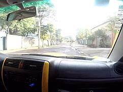 Two Cats Showing Off on Street and Fucking Guy in Jimmy