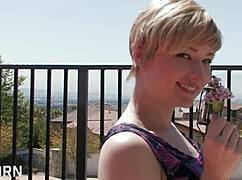 Hot Blonde Shows Hairy Pussy In Bathtub!