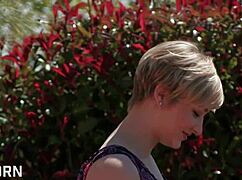 Hot Blonde Shows Hairy Pussy In Bathtub!