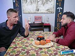 Besties Getting Their Tight Pussies Pounded During Halloween