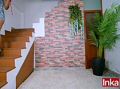 young colombian teen spills dirty secrets during casting for inkaporn