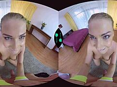 Blonde thanks for help in pov blowjob