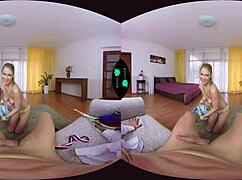 Blonde thanks for help in pov blowjob