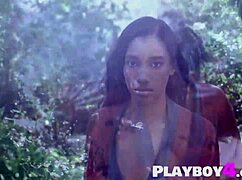 Big Tits Ebony Milf Poses Naked Outdoors, Revealing Perfect Natural Body!