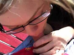 That cutie at the playground is amazing at deepthroat and swallowing