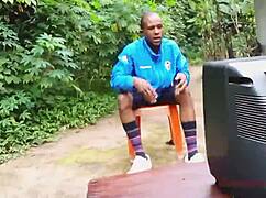 Did the ebony sisters get fucked by the football psycho?