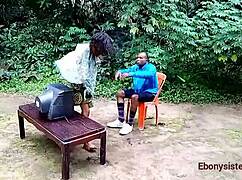 Did the ebony sisters get fucked by the football psycho?