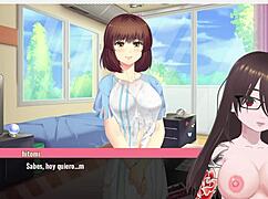 In this anime hentai, the emo girl plays with big cocks and asses.