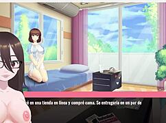 In this anime hentai, the emo girl plays with big cocks and asses.