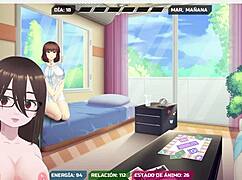 In this anime hentai, the emo girl plays with big cocks and asses.