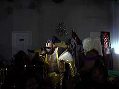 Fat Milfs Watch X-Men Strip Naked in Public