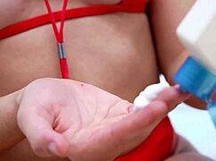 he thanked me for saving him by filling my mouth with cum after wet blowjob and doggystyle.