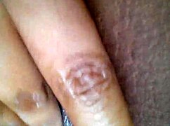Ebony Girl Finger Fucks Her Pussy Until She Squirts