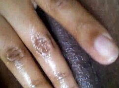 Ebony Girl Finger Fucks Her Pussy Until She Squirts