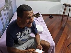 Blonde liberal behind the scenes in ted's mansion