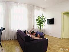 Crystal Greenvelle on Beauty4k com satisfies the dude's long-term dream with beautiful brunette babe