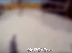 pov backyard massage turns into anal fuck with busty anissa kate?