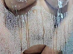 Mature latina bent over in bathroom surprise with big ass