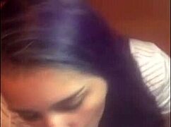 She says, 'Watch my super blowjob with handjob and facial cumshot.'