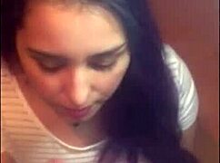 She says, 'Watch my super blowjob with handjob and facial cumshot.'