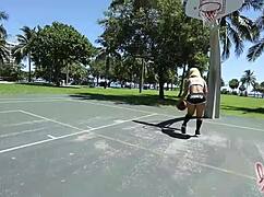 Yo, watch Nina Kayy ride cowgirl like a total champ on that cock