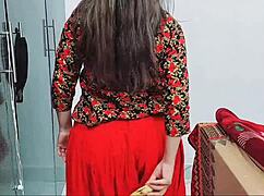 My Pakistani wife screams during anal dildo play with dirty Hindi talk