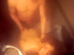 my boyfriend chases me into the bathroom with his hard cock