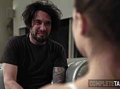 Taboo teen 18+ craves a sticky cum facial after wild forbidden play