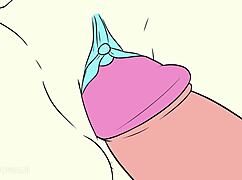 Pearl takes it all with big tits and ass in cartoon parody