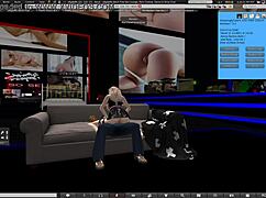 Amazing girl engages in detailed x-rated sex within the Second Life game world.