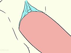 Pearl takes it all with big tits and ass in cartoon parody