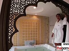 Amateur Asian Teen Strips for Hunk Boyfriend?