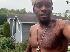 big cocked rome major cums on tattooed virah payam's tongue.