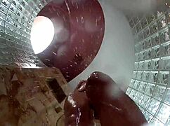 Christy Mack's behind-the-scenes fun in the shower with big tits.