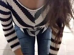 My Sister Touching Her Big Tits and Masturbating to Orgasm