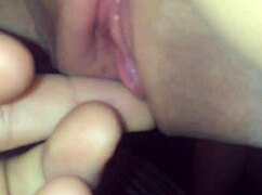 hey, we're playing with her beautiful tight pussy in our homemade video 😘