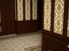 dusklightmanor redhead gets creampie in brothel toilet pov scene e1 46