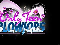 Cute legal age teen gets face hole creampie close up